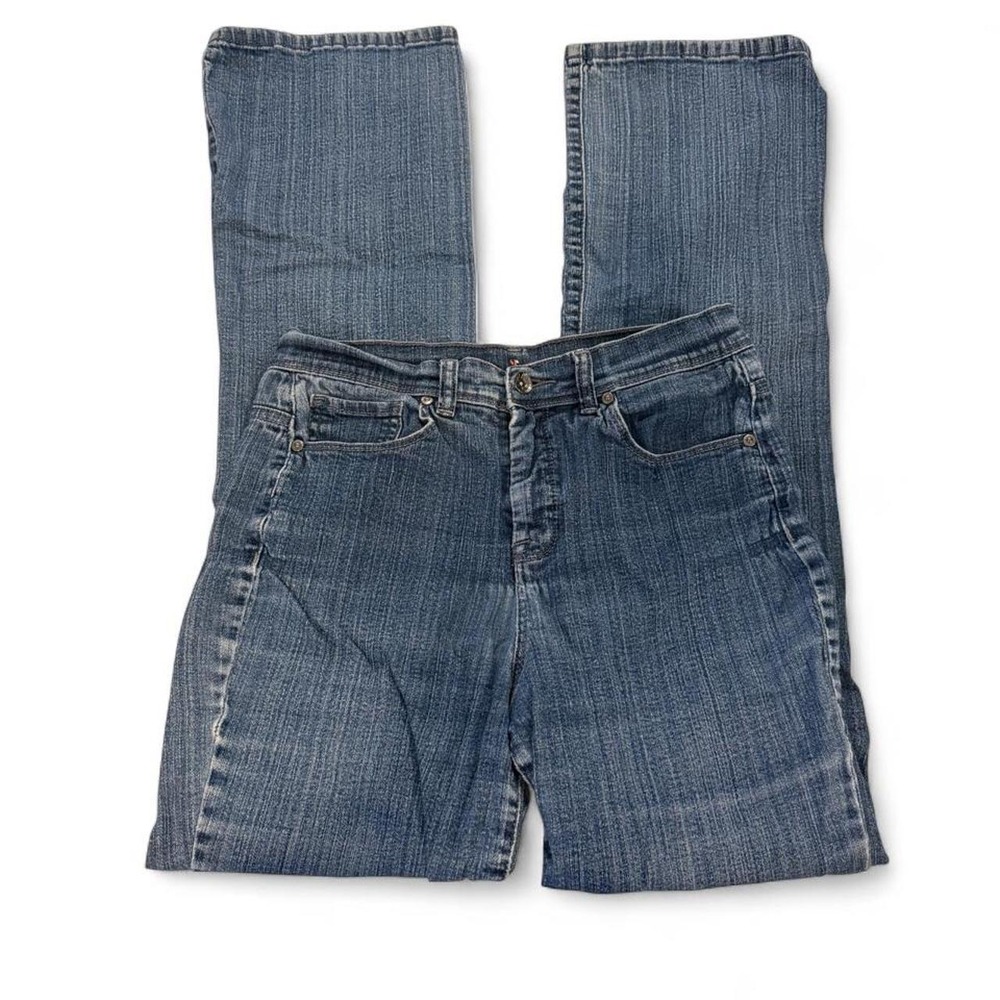 Style & Co. Jeans Womens 8 Blue Medium Wash Flare Stretch Denim Pants